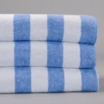 Leisure Pool Towel - Sky & White - Image 3